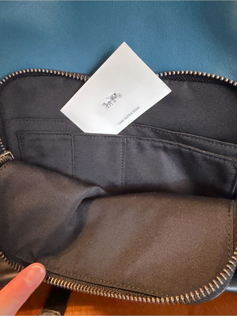 Coach Two-Tone Blue and Black Men's Backpack - Picture 5 of 5